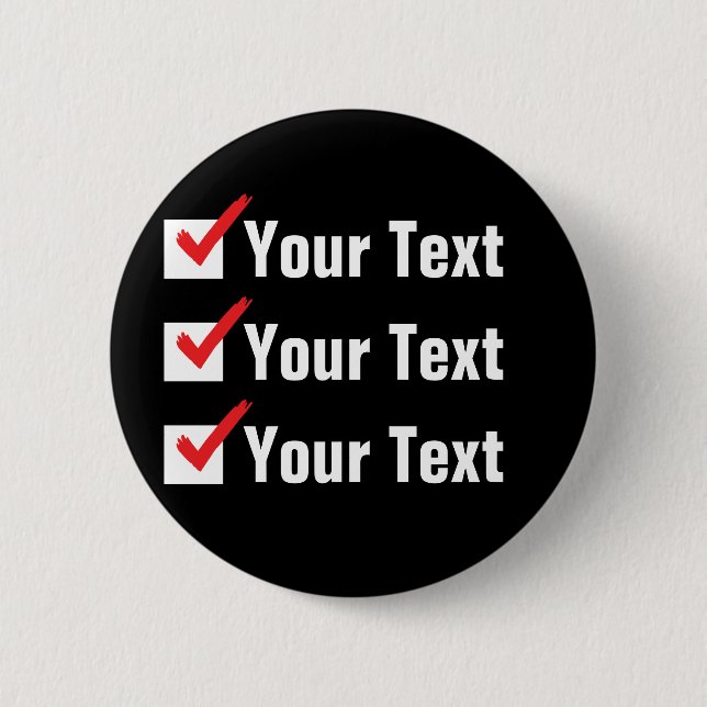 Customize Your Own Status - Personal Ad Button (Front)
