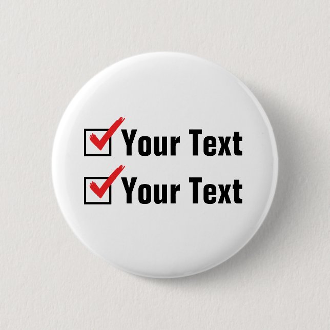 Customize Your Own Status - Personal Ad Button (Front)