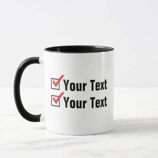 Customize Your Own Status - Personal Ad Mug