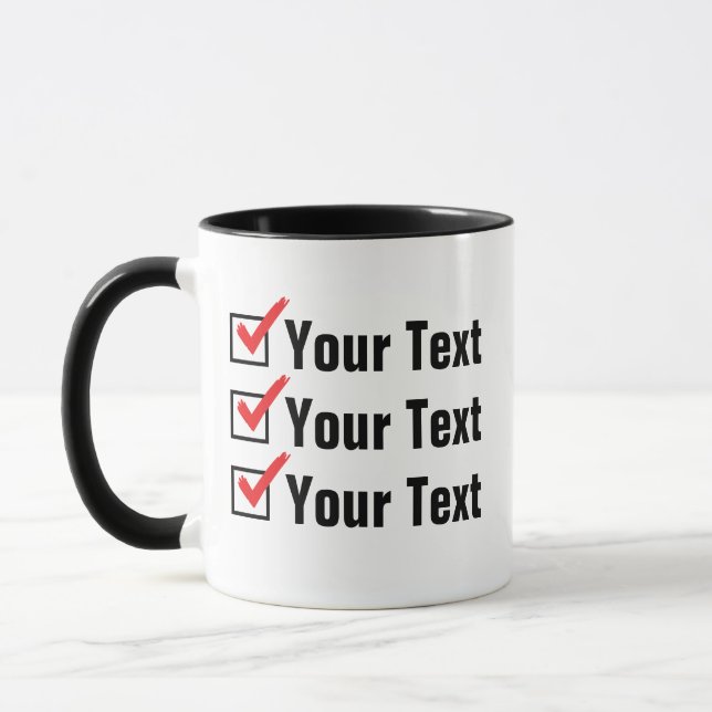 Customize Your Own Status - Personal Ad Mug (Left)
