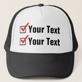 Customize Your Own Status - Personal Ad Trucker Hat
