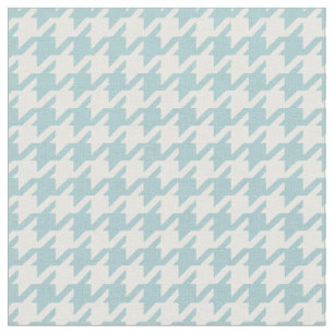 Customize your own turquoise houndstooth pattern fabric