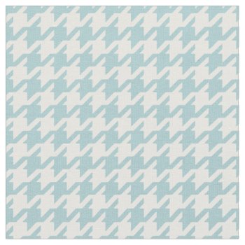 Customize Your Own Turquoise Houndstooth Pattern Fabric by TintAndBeyond at Zazzle