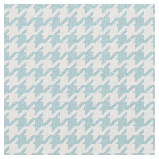 Customize your own turquoise houndstooth pattern fabric