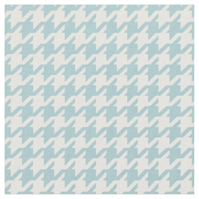 Customize your own turquoise houndstooth pattern fabric (Close Up)