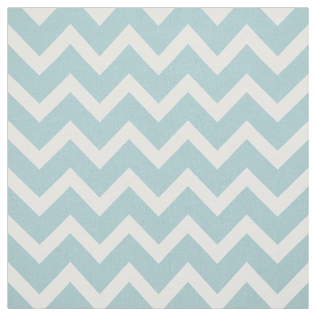 Customize your own turquoise white chevron pattern fabric (Swatch)