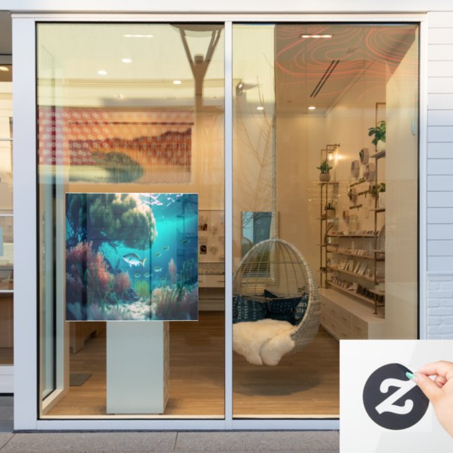 Customize Your Own Underwater Sea Life for Fish on Window Cling (Store Window)