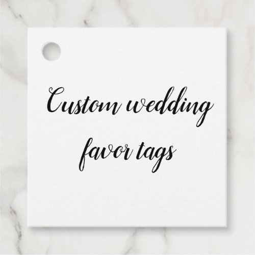 Customize your own wedding favor tags