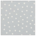 Customize your own white polka dots in grey fabric
