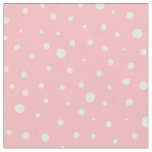 Customize your own white polka dots in pink fabric