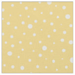 Customize your own white polka dots in yellow fabric