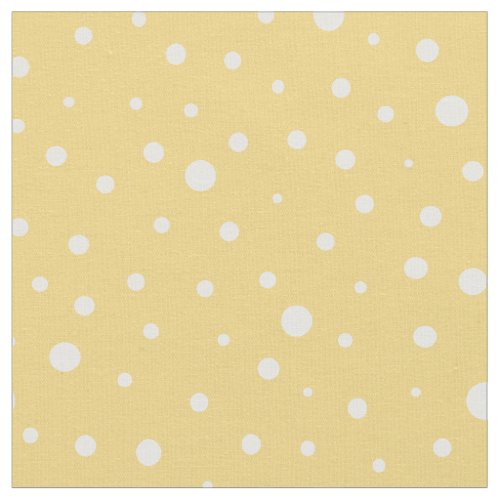 Customize your own white polka dots in yellow fabric