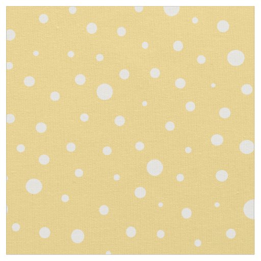 Customize your own white polka dots in yellow fabric
