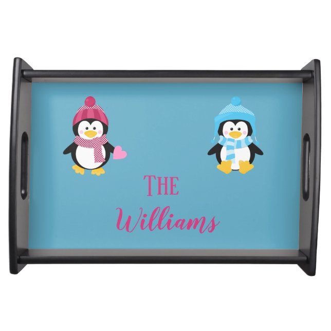 Customize your Penguin cuties Serving Tray (Front)