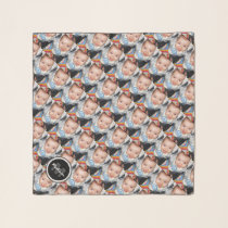 Customize Your photo pattern Custom Monogram Scarf
