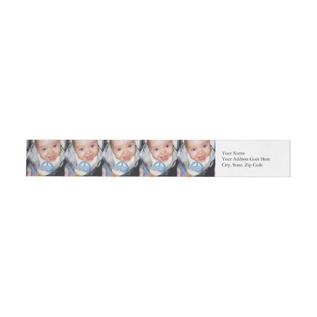 Customize Your photo Wrap Around Return Label (Individual)