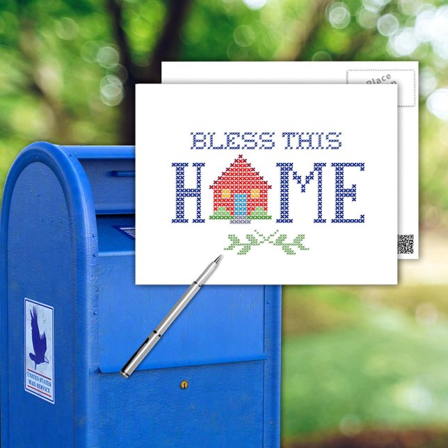 Customize Your Postcard (This charming postcard is perfect for sending warm wishes and blessings to loved ones near and far. )