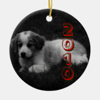 CUSTOMIZE your Puppy's First Christmas Ceramic Ornament