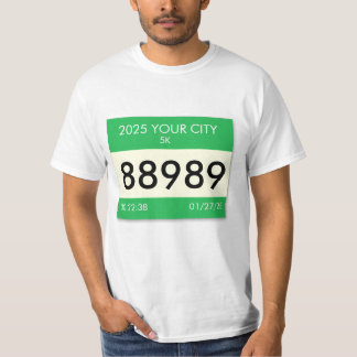 Customize your race bib on a shirt! T-Shirt