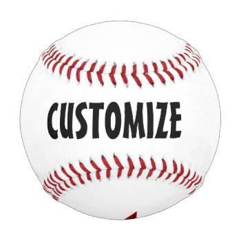 Customize Your  Regulation Size Baseball W/ Displa by CREATIVEforKIDS at Zazzle
