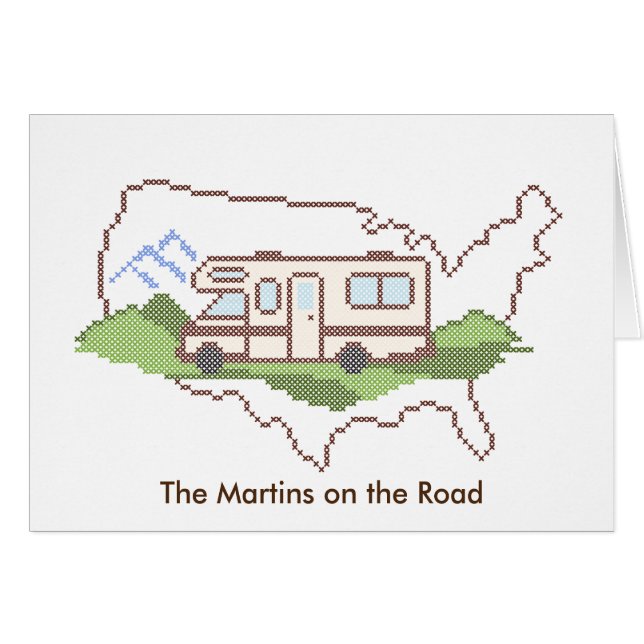 Customize Your Road Trip Note Card (Front Horizontal)
