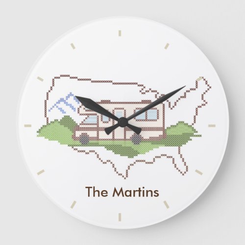 Customize Your Road Trip USA Clock