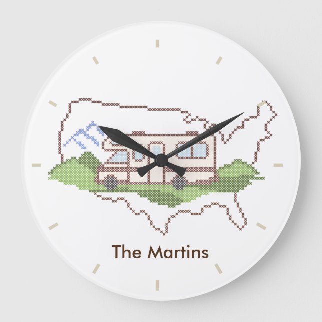 Customize Your Road Trip USA Clock (Front)