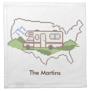 Customize Your Road Trip USA Cloth Napkin