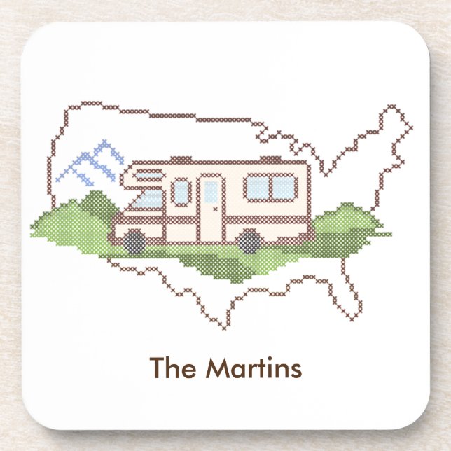 Customize Your Road Trip USA Coaster (Front)