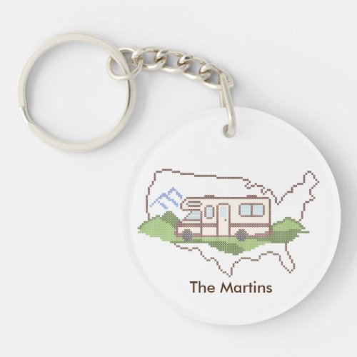 Customize Your Road Trip USA Keychain