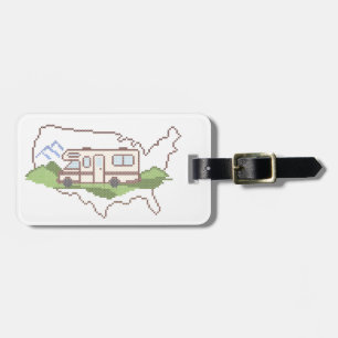 Customize Your Road Trip USA Luggage Tag