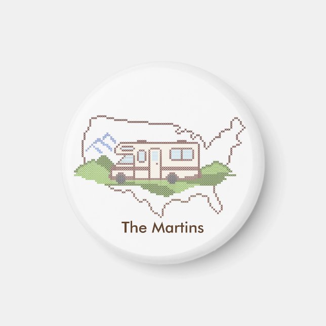 Customize Your Road Trip USA Magnet (Front)