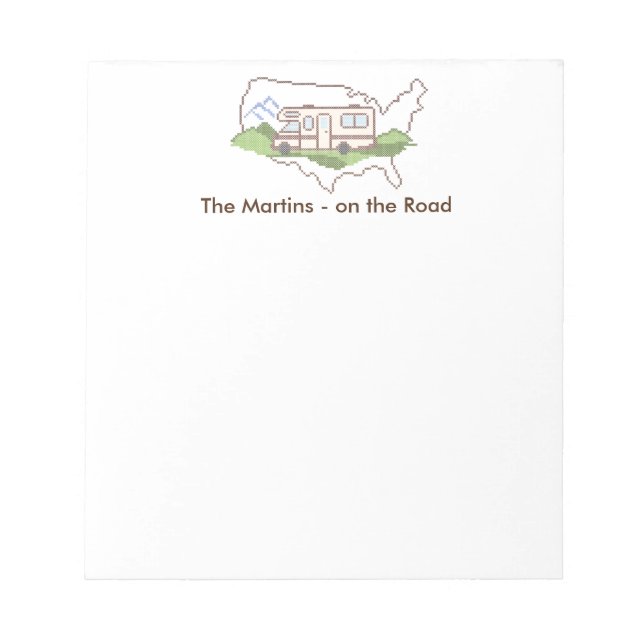 Customize Your Road Trip USA Notepad (Front)