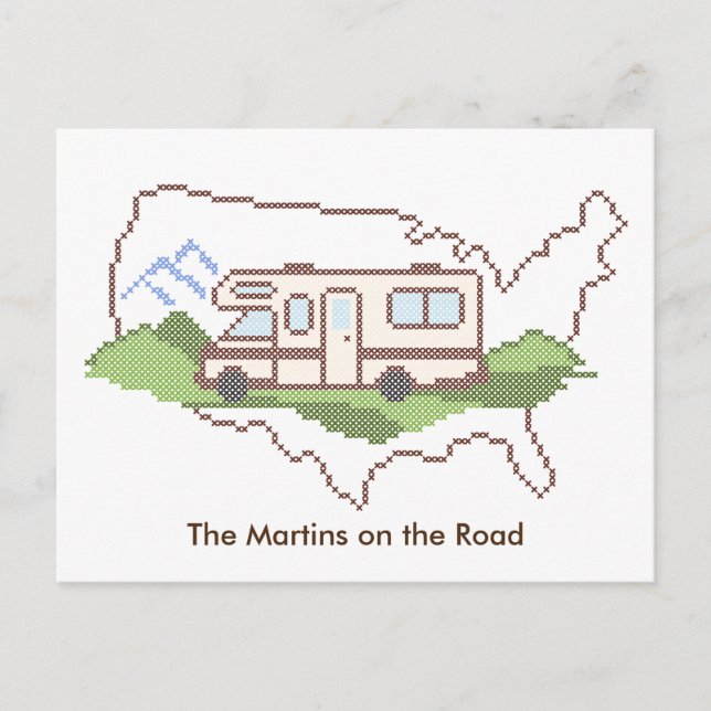 Customize Your Road Trip USA Postcard (Front)