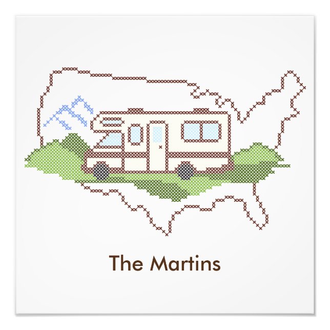 Customize Your Road Trip USA Poster (Front)