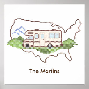 Customize Your Road Trip USA Poster