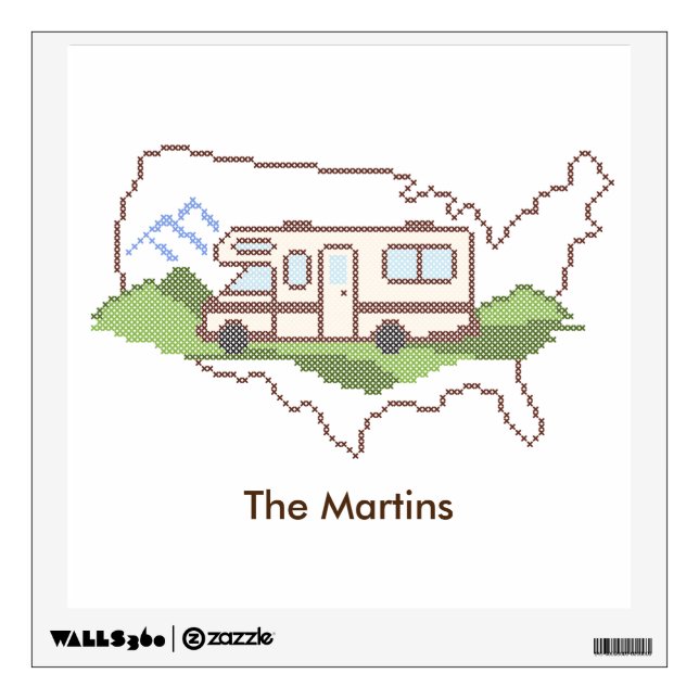 Customize Your Road Trip USA Wall Decal (Front)