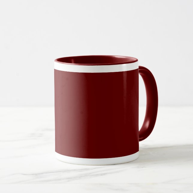 Customize your say, your way - Combo Maroon Mug (Front Right)