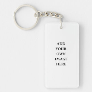 customize your single side rectangular keychain