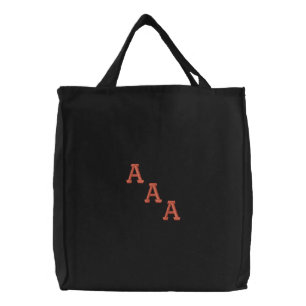 Customize your sorority embroidered tote bag