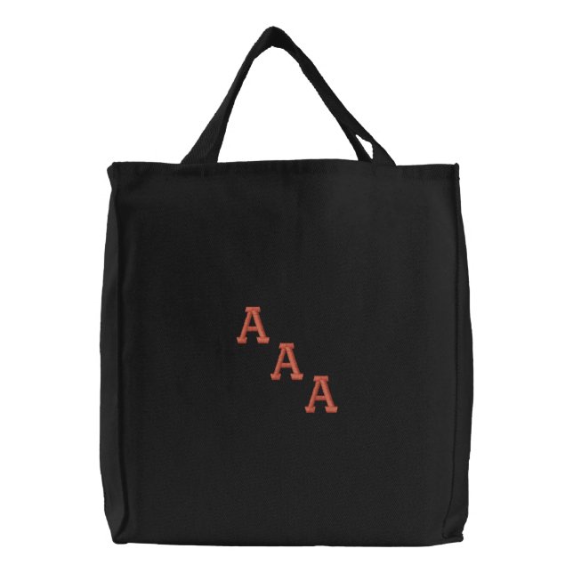 Customize your sorority embroidered tote bag (Front)
