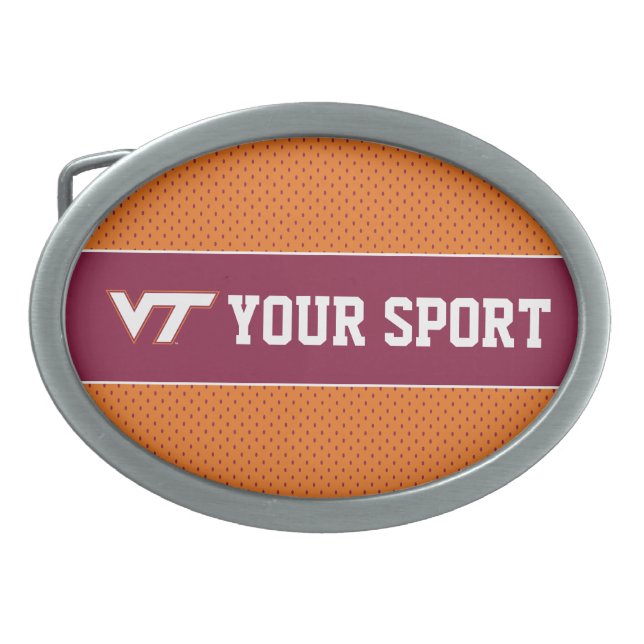 Customize Your Sport Virginia Tech Belt Buckle (Front)