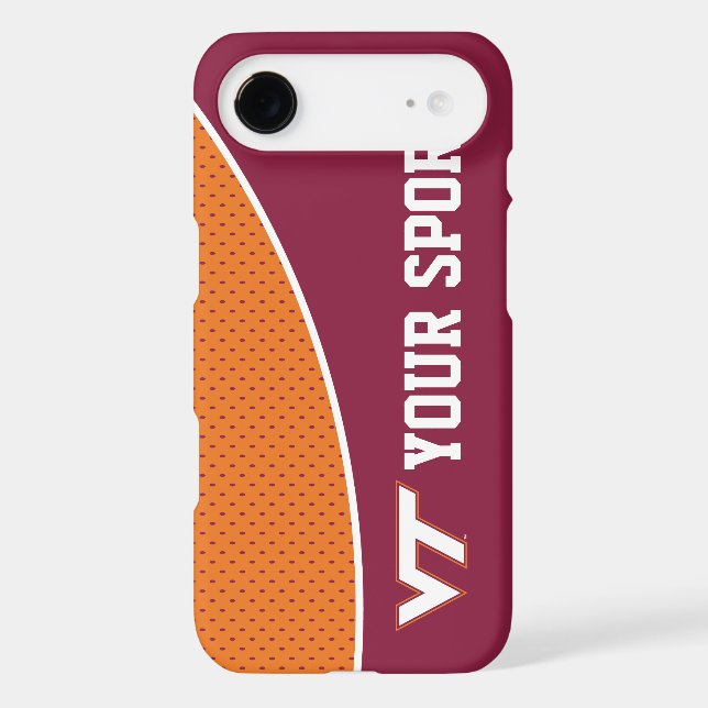 Customize Your Sport Virginia Tech Case-Mate iPhone Case (Back)