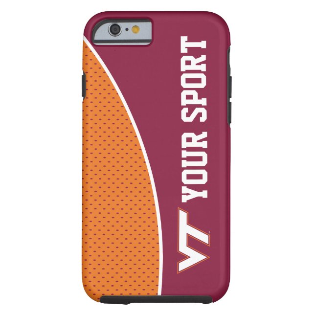 Customize Your Sport Virginia Tech Case-Mate iPhone Case (Back)