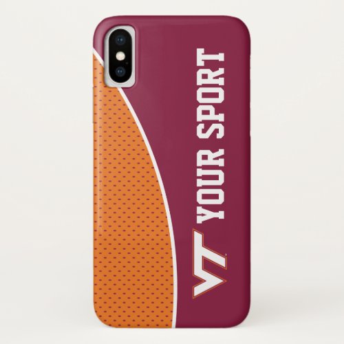 Customize Your Sport Virginia Tech iPhone X Case