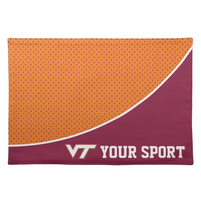 Customize Your Sport Virginia Tech Cloth Placemat (Front)