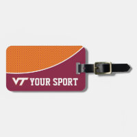 Customize Your Sport Virginia Tech Luggage Tag