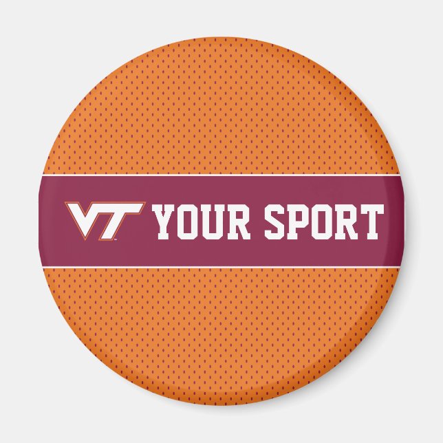 Customize Your Sport Virginia Tech Magnet (Front)