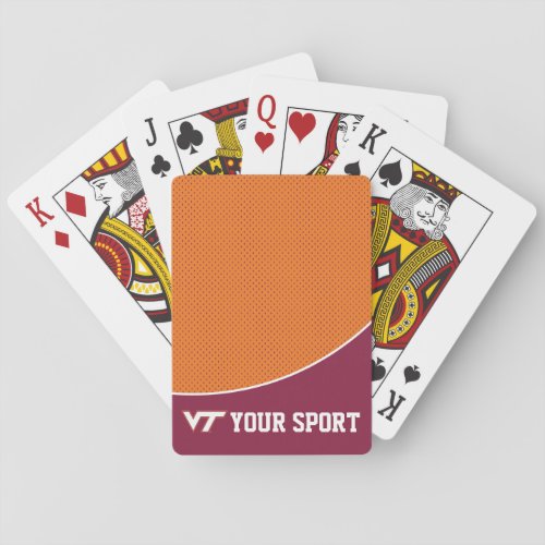 Customize Your Sport Virginia Tech Playing Cards