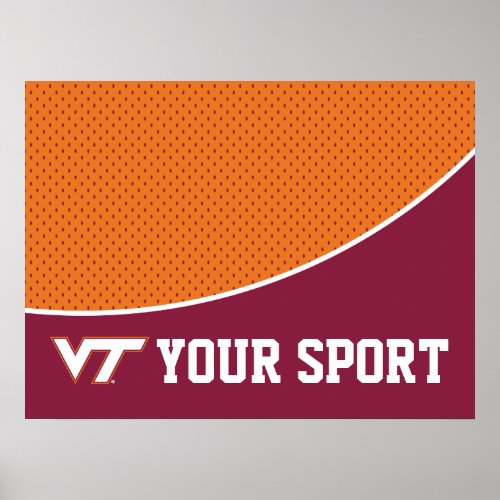 Customize Your Sport Virginia Tech Poster